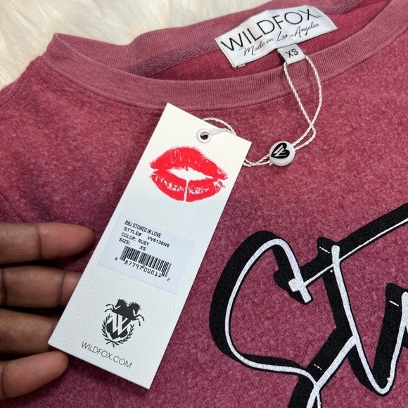 Wildfox Stoned In Love Baggy Beach Jumper - Picture 5 of 7